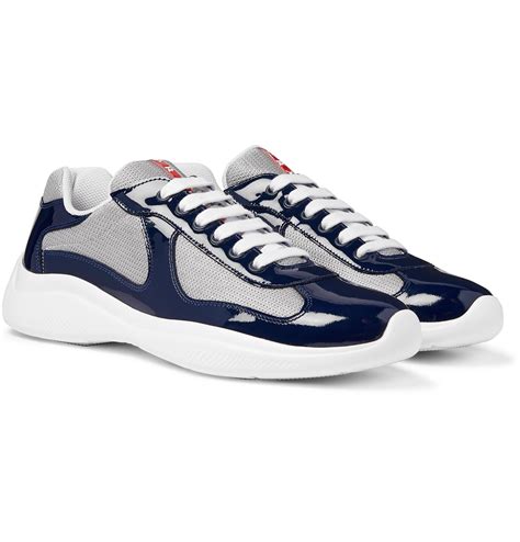 prada navy blue shoes|prada americas cup navy.